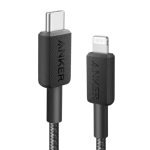 Anker 322 USB-C to Lightning Cable 6ft Braided Black