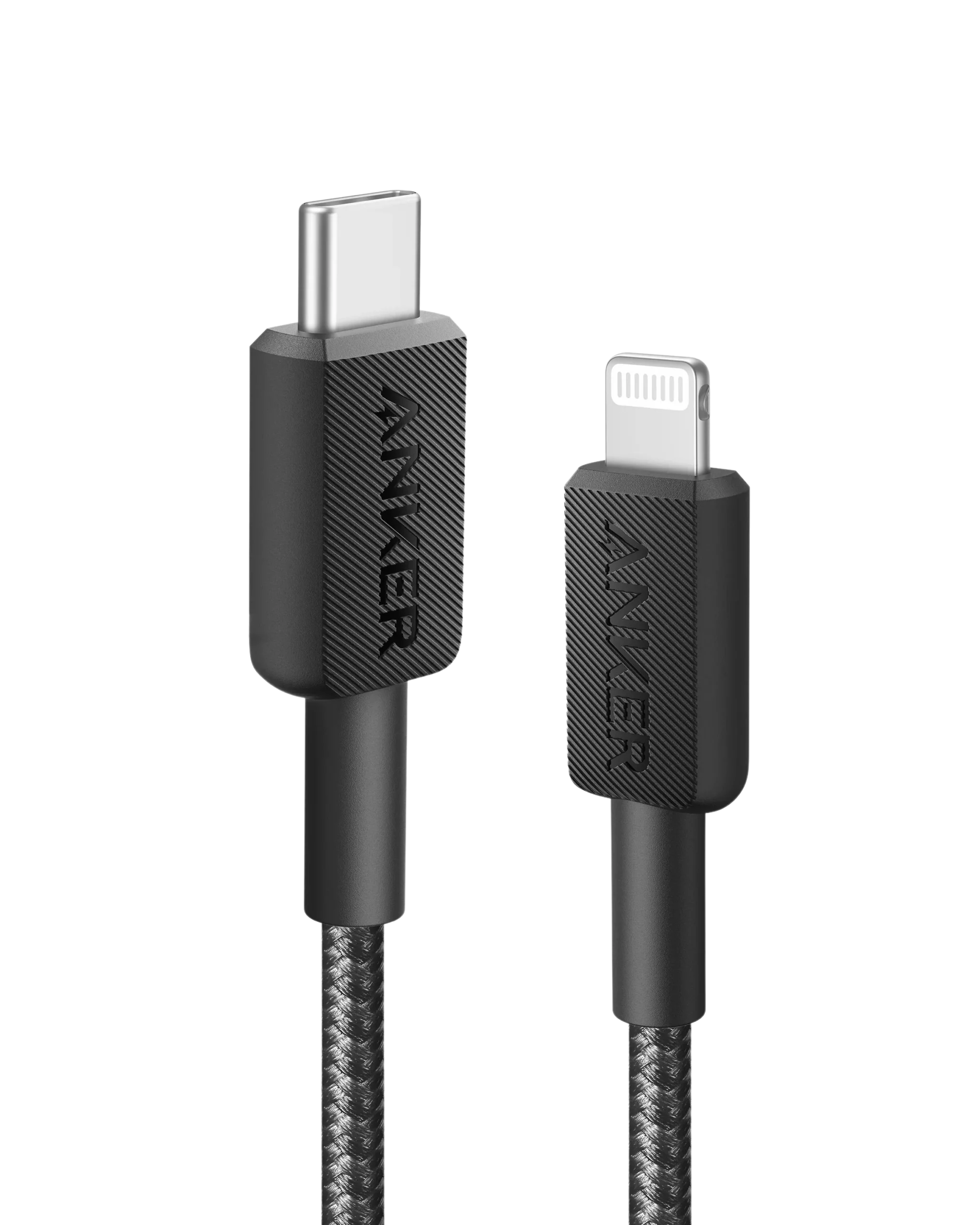 Anker 322 USB-C to Lightning Cable 6ft Braided Black