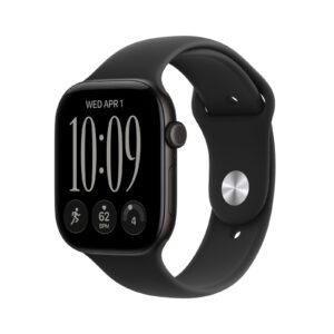Apple Watch Series 12 GPS 46mm Black Aluminium Case with Black Sport Band