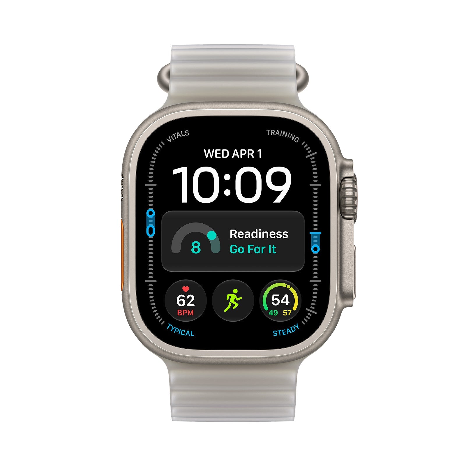 Apple Watch Ultra 4 GPS + Cellular 49mm Natural Titanium Case with Translucent Grey Ocean Band - photo 2
