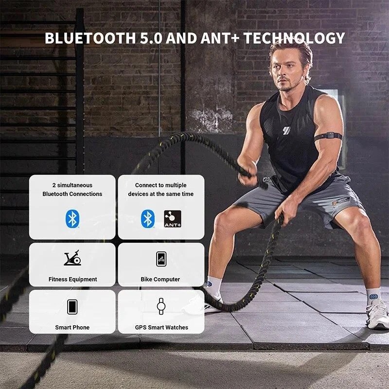 COOSPO HW9 Armband Heart Rate Monitor, Bluetooth and ANT+ - photo 2