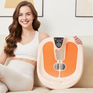 EMS Kegel pelvic floor trainer seat with heat, cream and orange