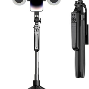 180cm Phone Tripod Selfie Stick with Remote and Fill Light