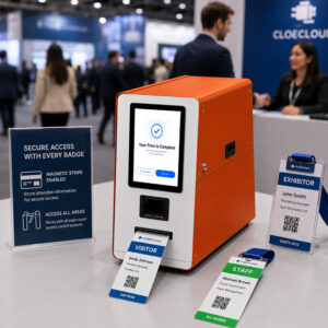 Self-Service Event Badge Printer with QR Code & NFC Check-In