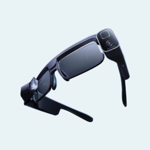 Mijia smart camera glasses in black, front angle